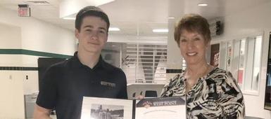 C-NS student receives offer of admission to West Point US Military Academy