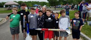Middle school STEM Club students participate in CNY Rocket Team Challenge