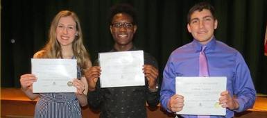 District students recognized by Optimist Club of C-NS