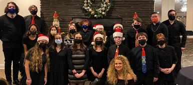 C-NS Vocal Jazz Ensemble Gives Holiday Performance
