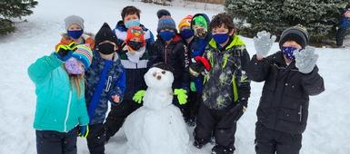 Roxboro Road Elementary School Students Have Snow Much Fun Learning About the Olympics