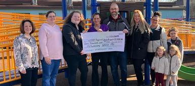 North Syracuse Early Education Program PTO Presents Generous Donation for Playground Shade Project