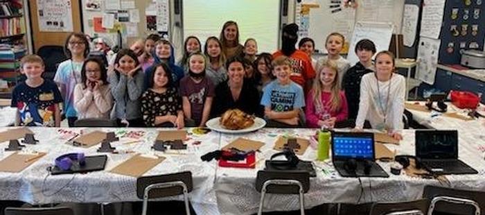 Teachers Celebrate Thanks GIVING with Students