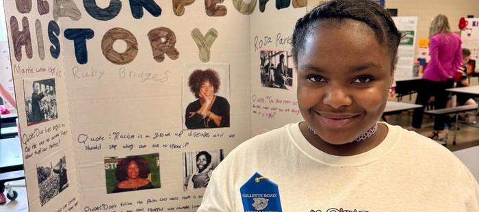 Students bring history to life during middle school history fairs