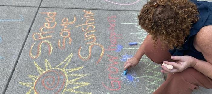 Schools participate in Chalk the Walk